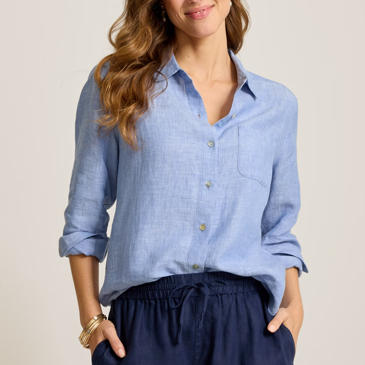Coastalina Relaxed Linen Shirt