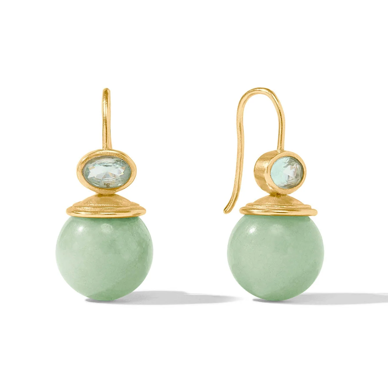 Portofino Demi Earrings - Aqua Jade