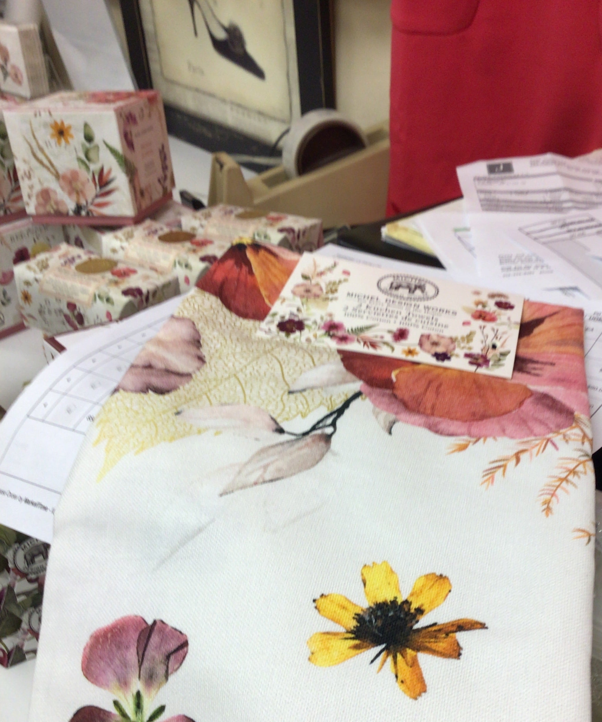 Pressed Flowers Kitchen Towels (Set of 2)