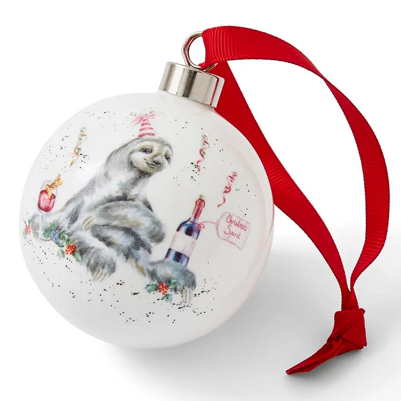 Holiday Spirit Bauble - Sloth