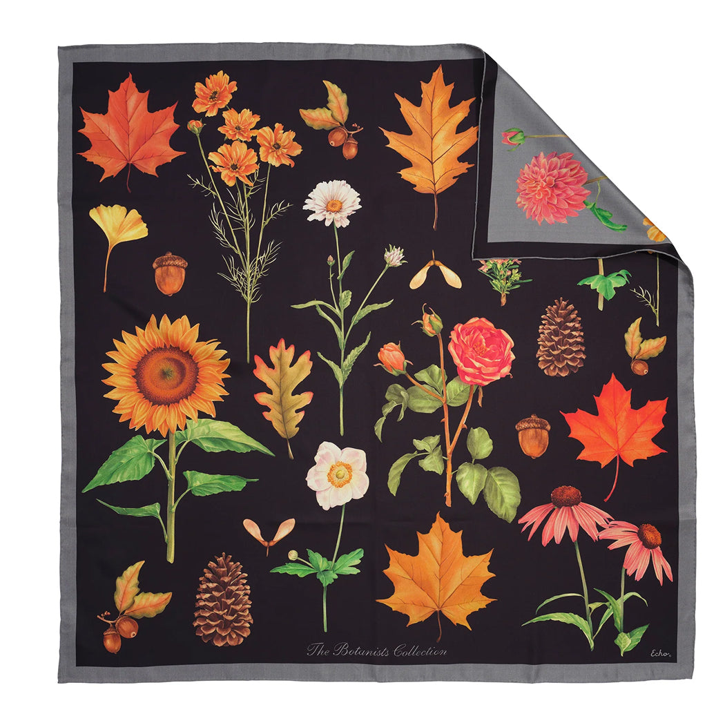 The Botanist Silk Scarf - 35" Square