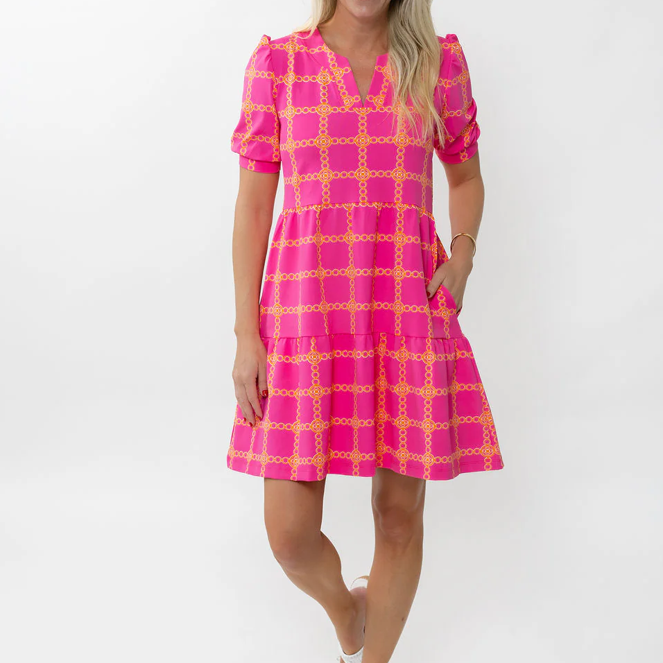 Louisa Dress - Medallion Chain