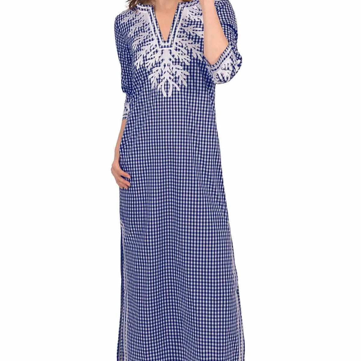 Reef Caftan - Gingham