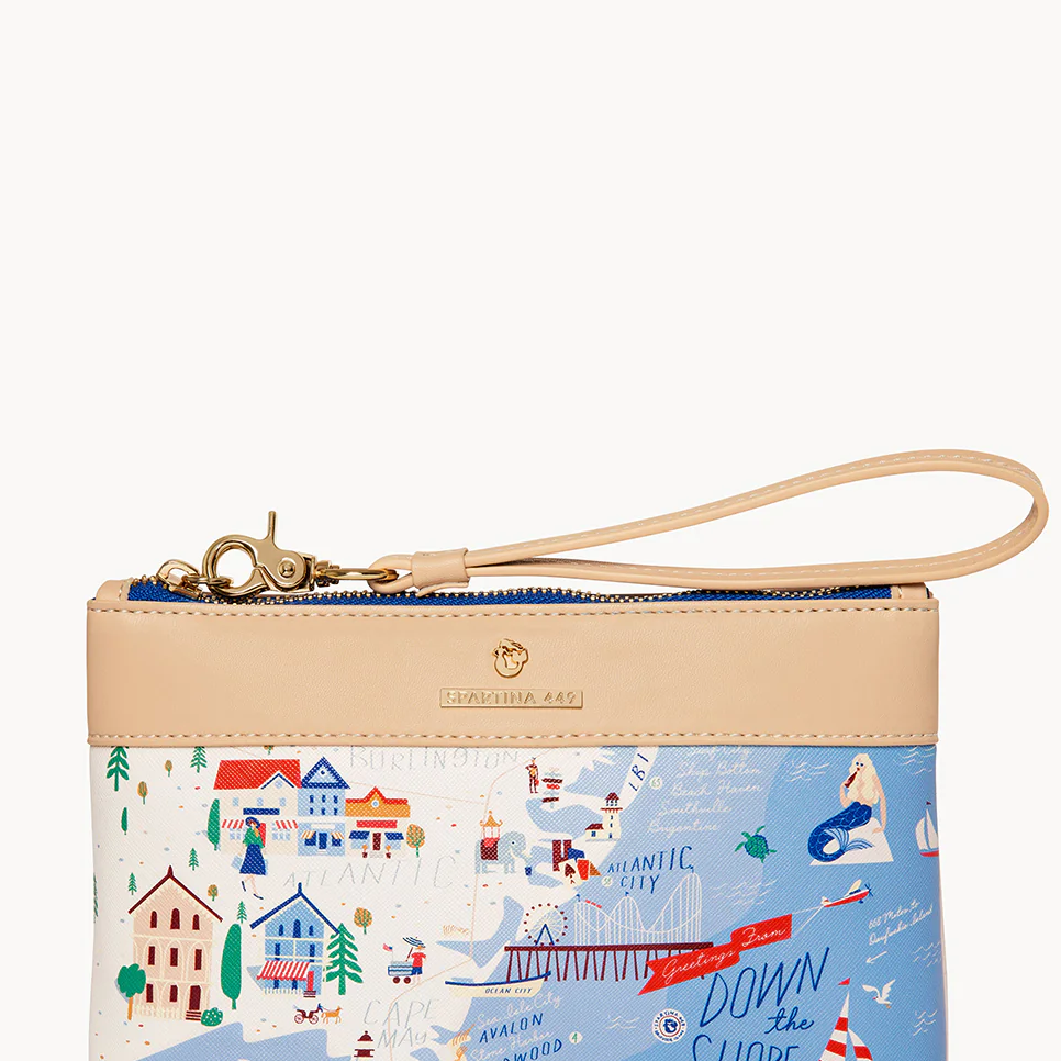 Down The Shore Scout Wristlet