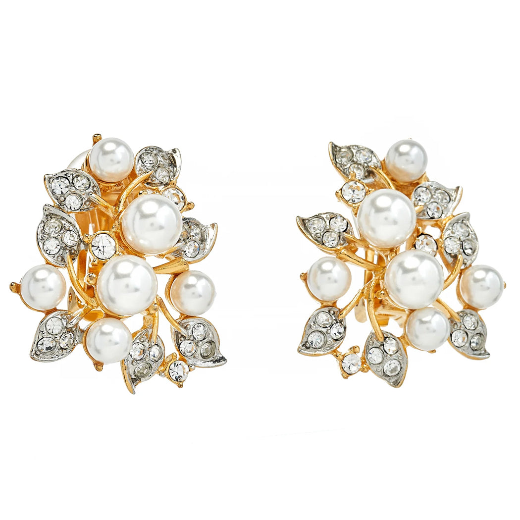 Cultura Pearl Vine Clip-On Earrings