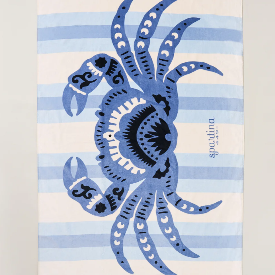 Beach Towel - Blue Crab