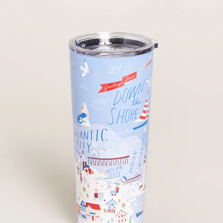 Down the Shore Drink Tumbler - 22oz