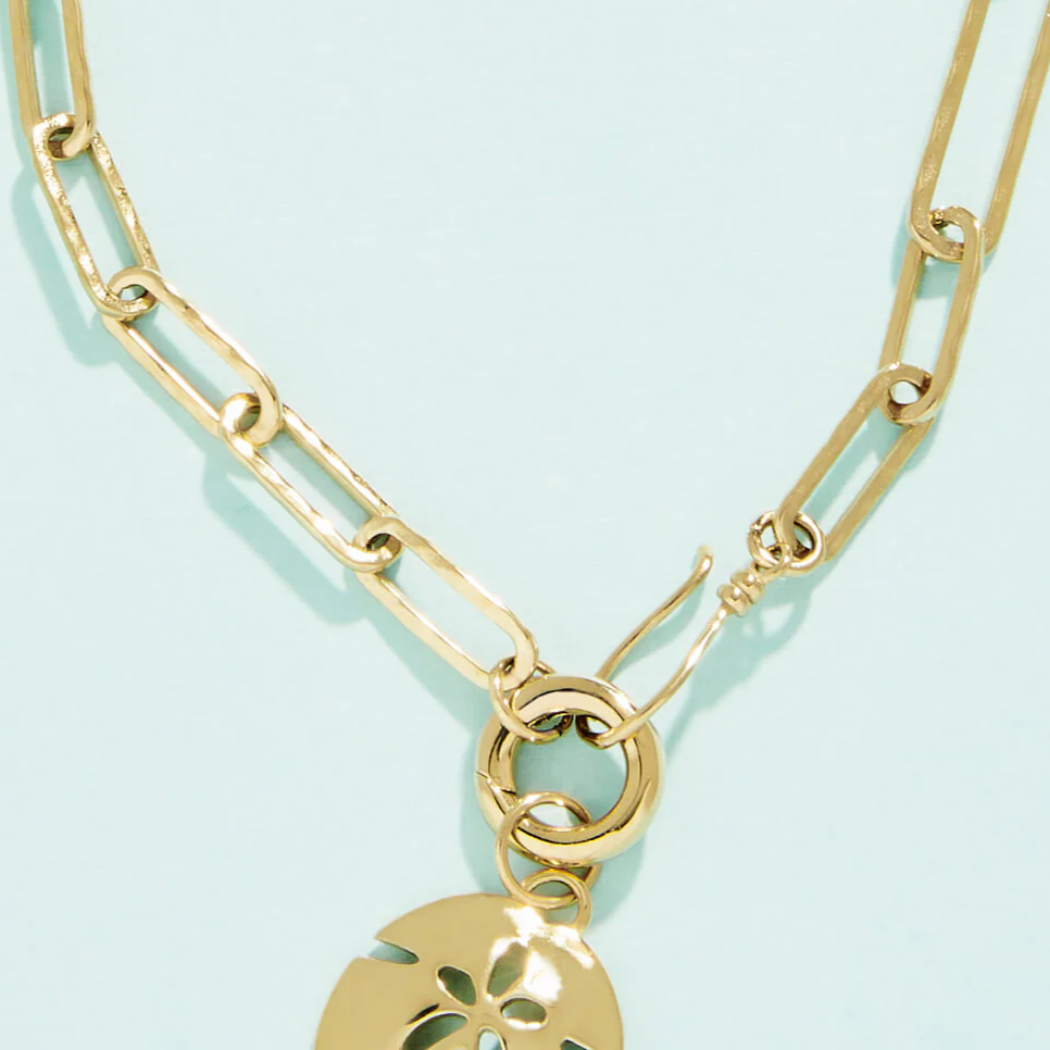 Splash Sand Dollar Charm Necklace