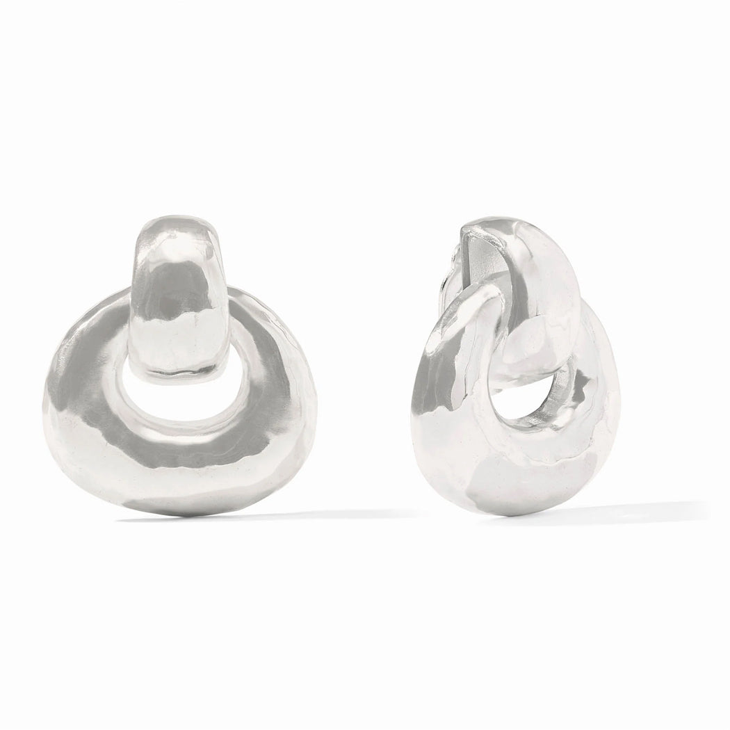 Avalon Doorknocker Clip Earrings