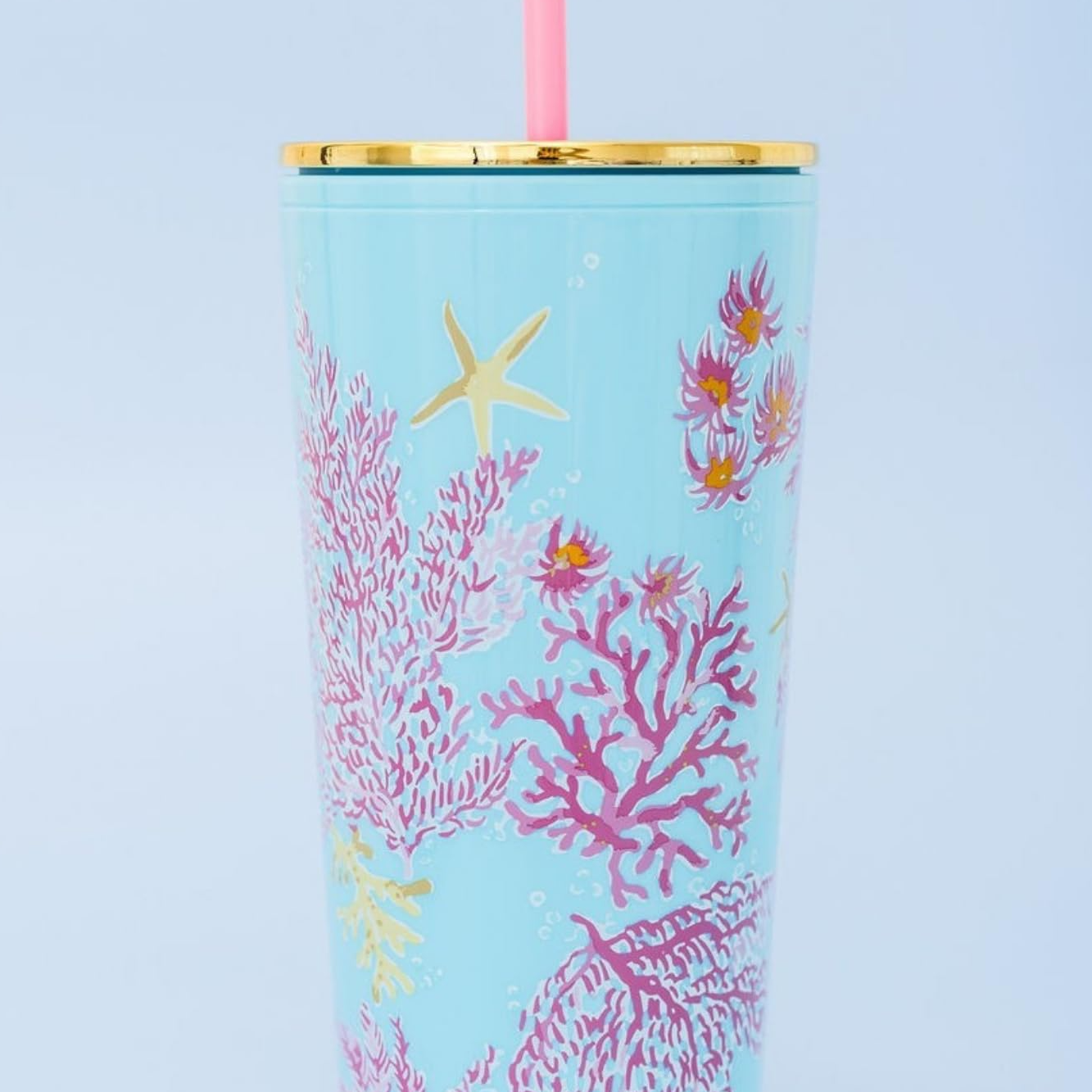 Tumbler with Straw - Royal Coral