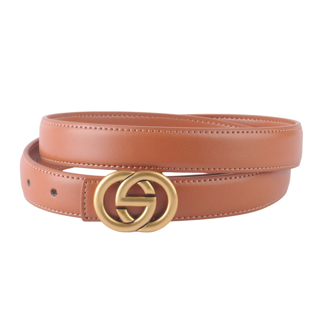Stitched Belt with Interlocking Buckle