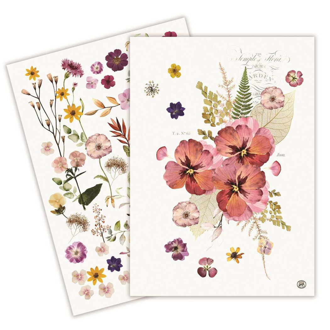 Pressed Flowers Kitchen Towels (Set of 2)