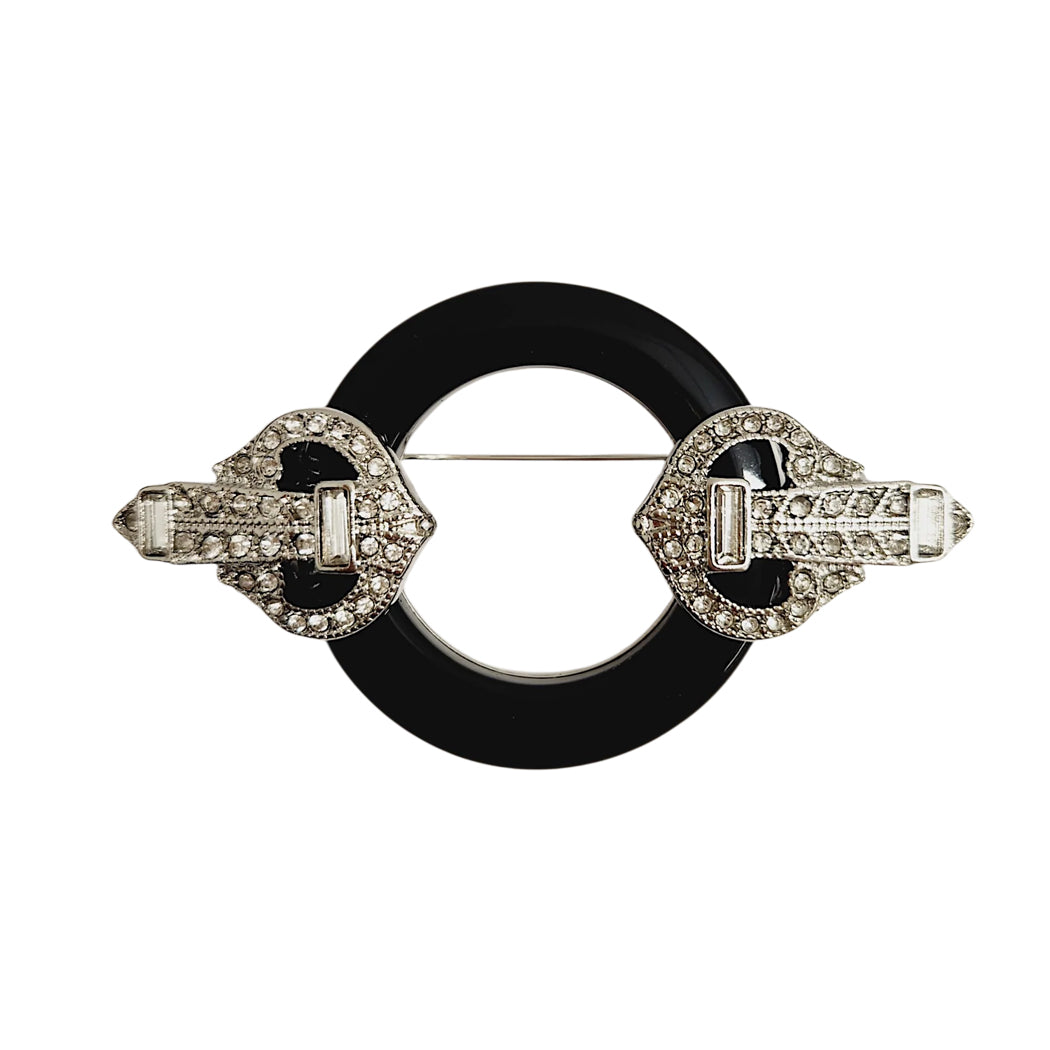 Art Deco Circle Pin