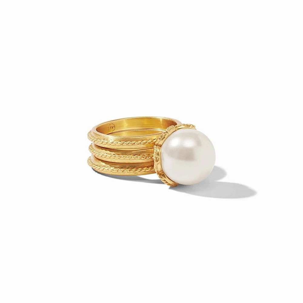 Delphine Pearl Ring Set
