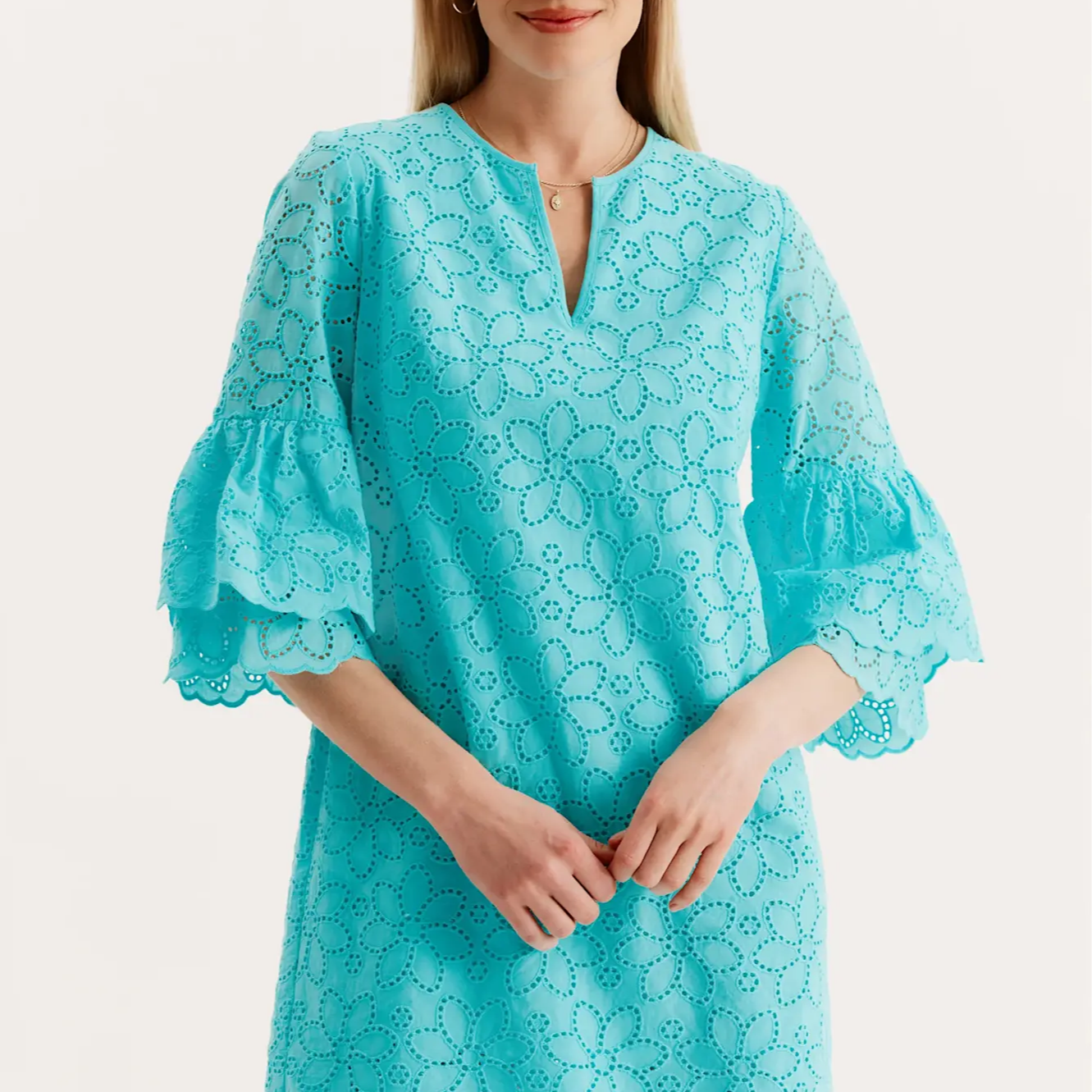 Christa Eyelet Dress