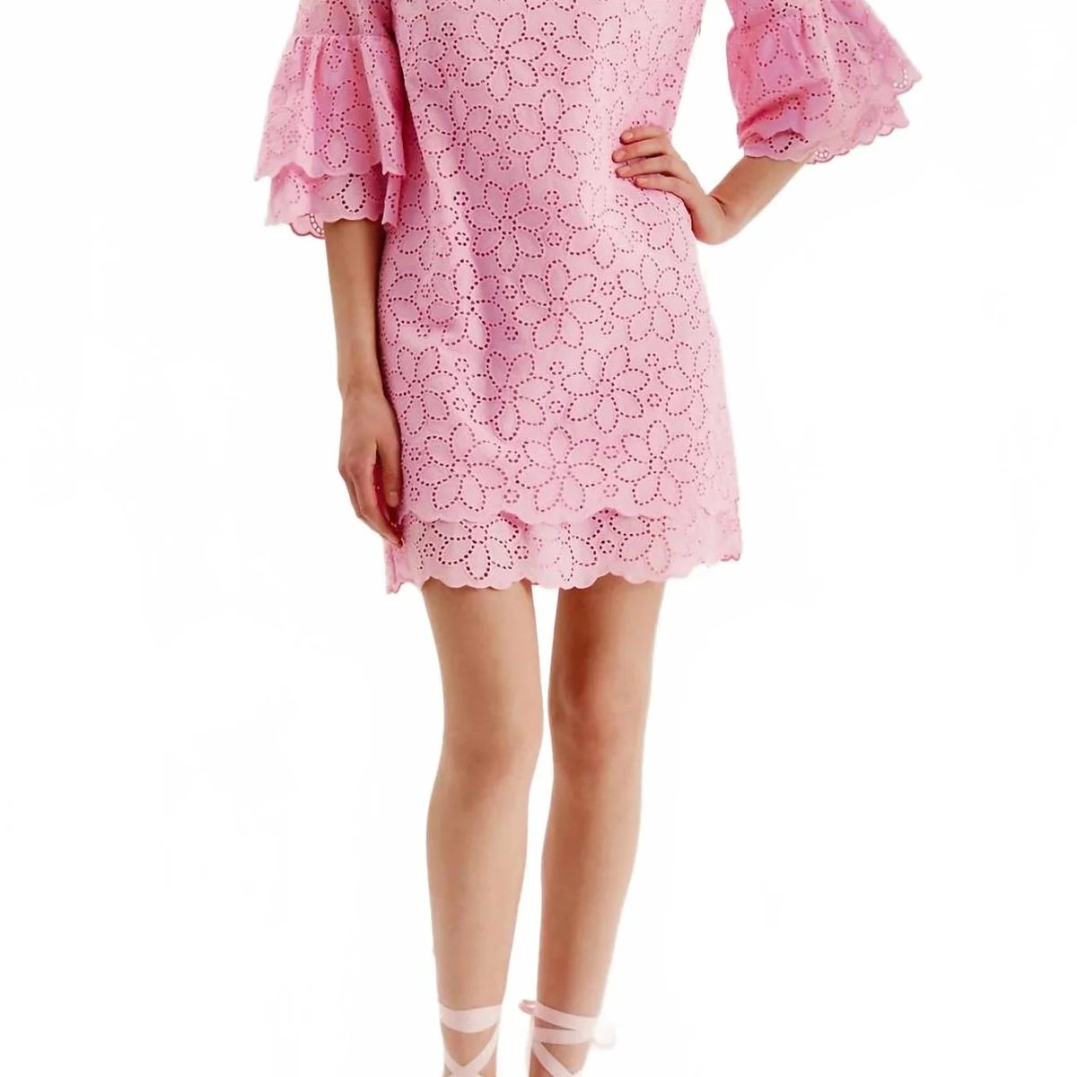 Christa Eyelet Dress