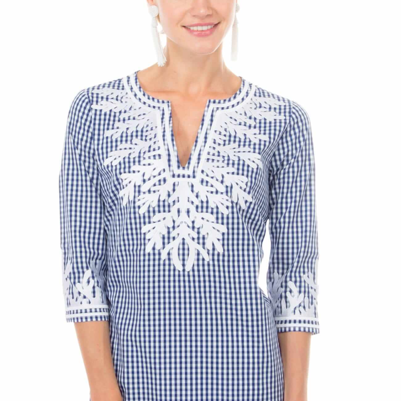 Gingham Reef Tunic