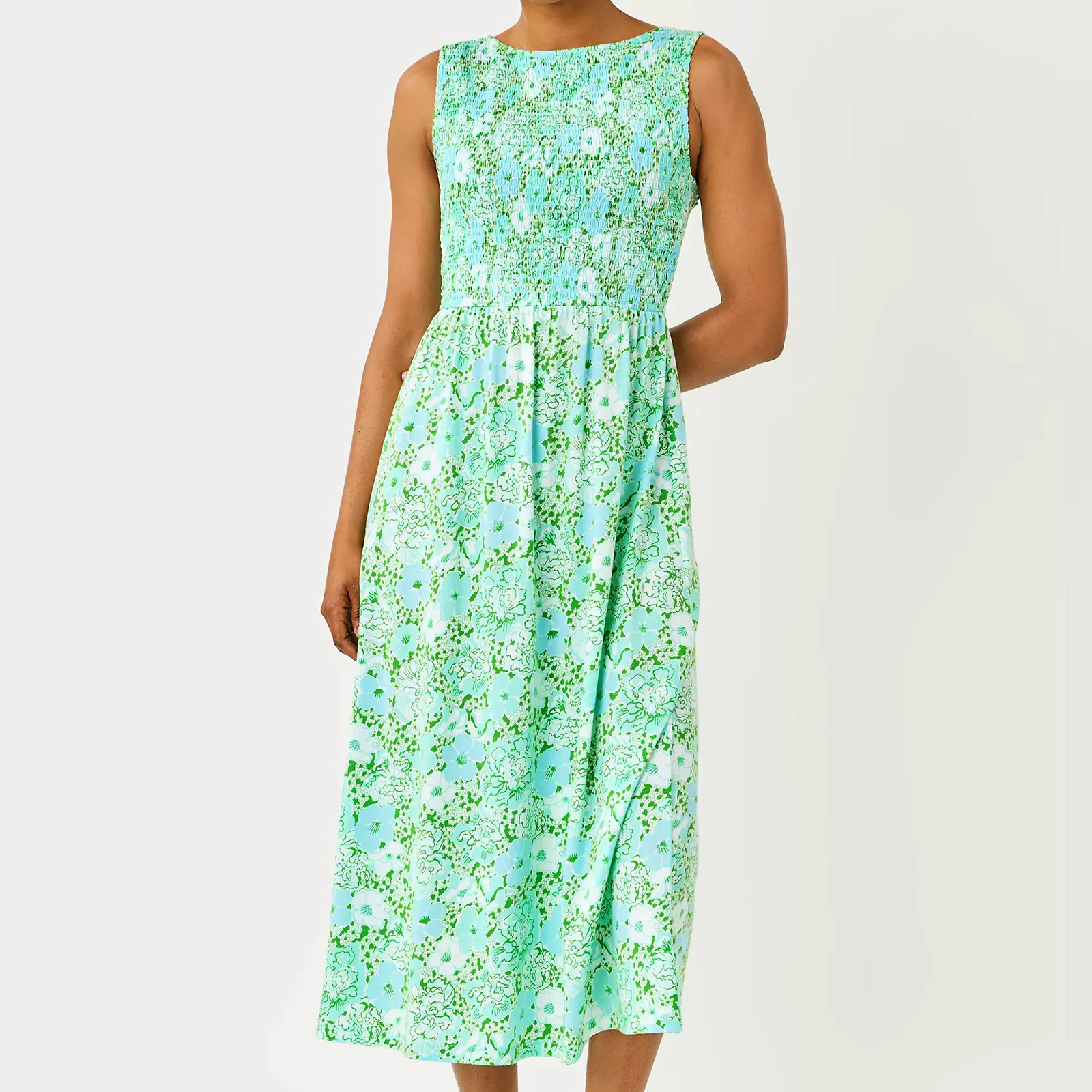 Finnley Smocked Midi Dress