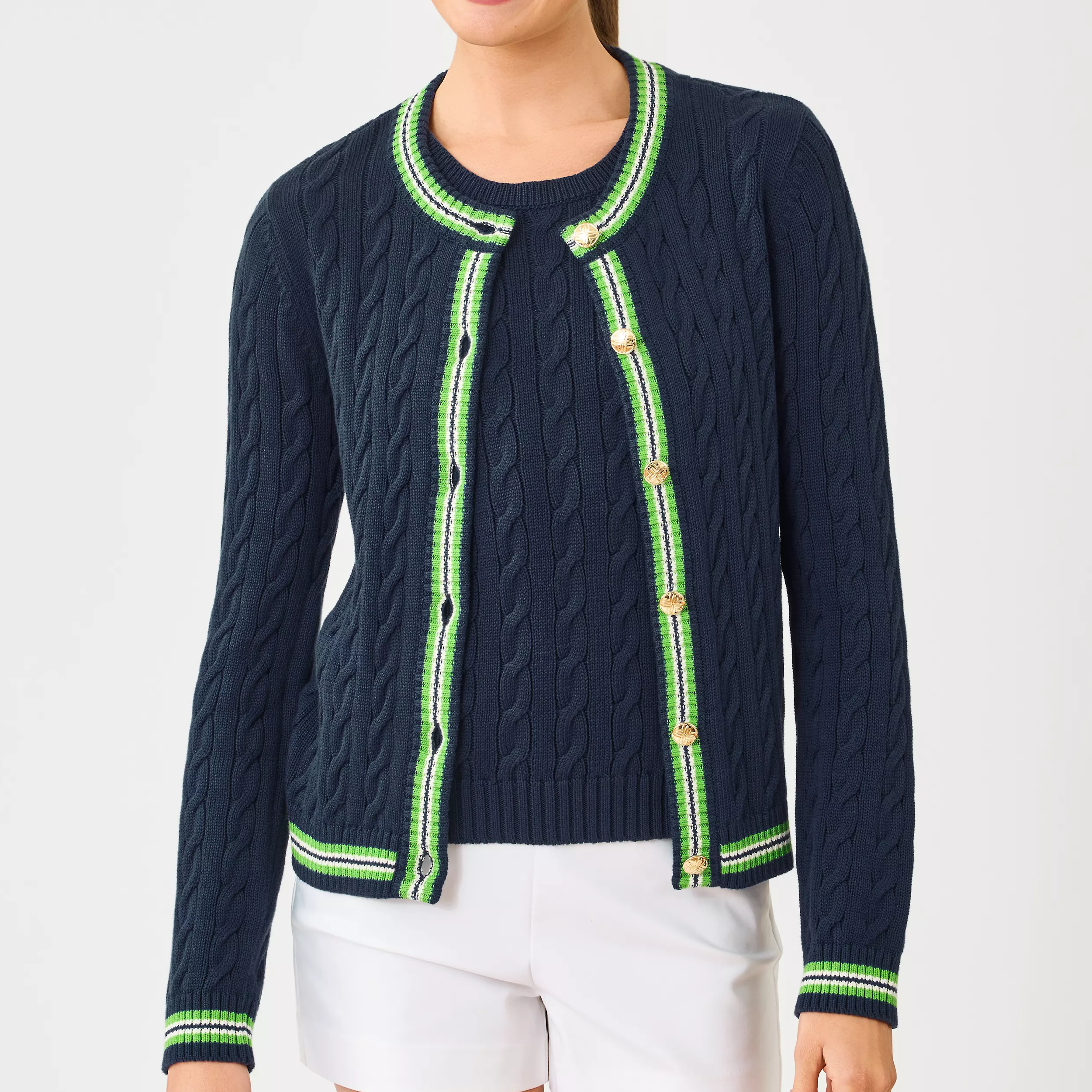 Brockton Crew Neck Cardigan