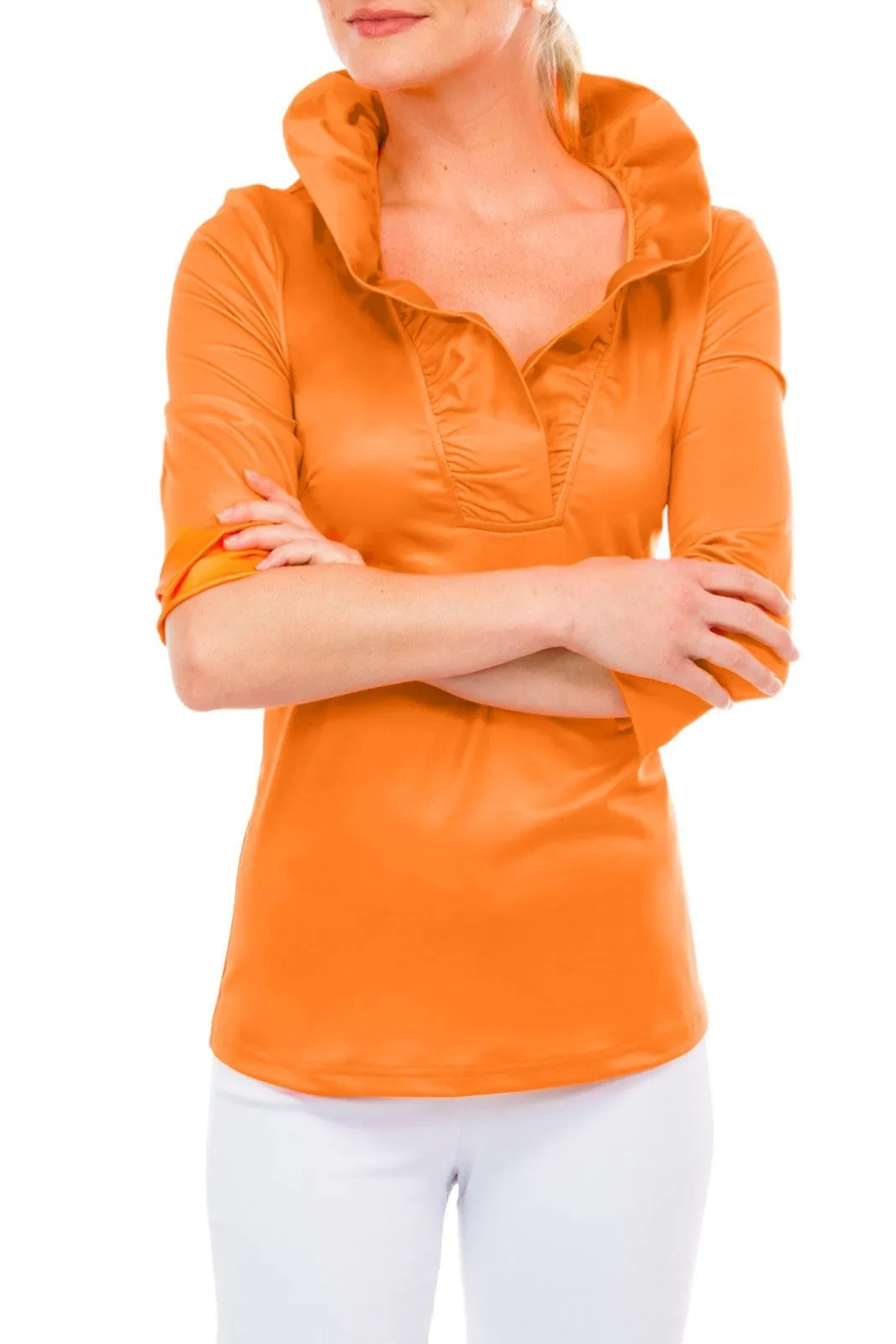 Jersey Ruffneck Top