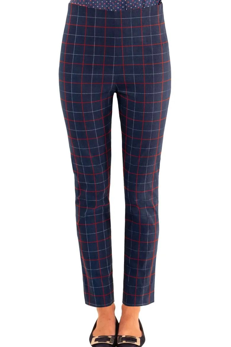 Gripeless Pull On Pants-Tattersall Classic