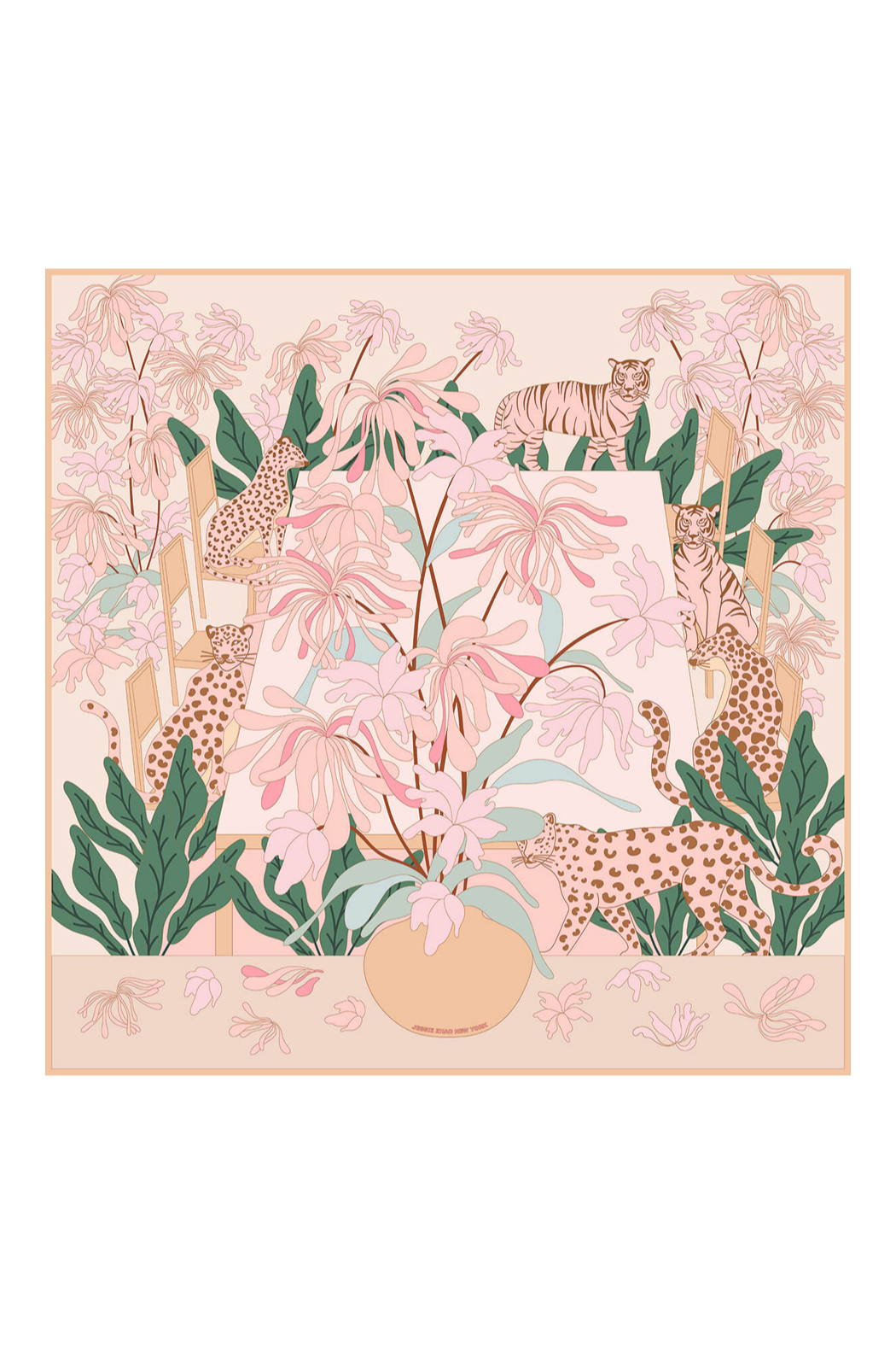 Double Sided Silk Scarves 35” x 35”