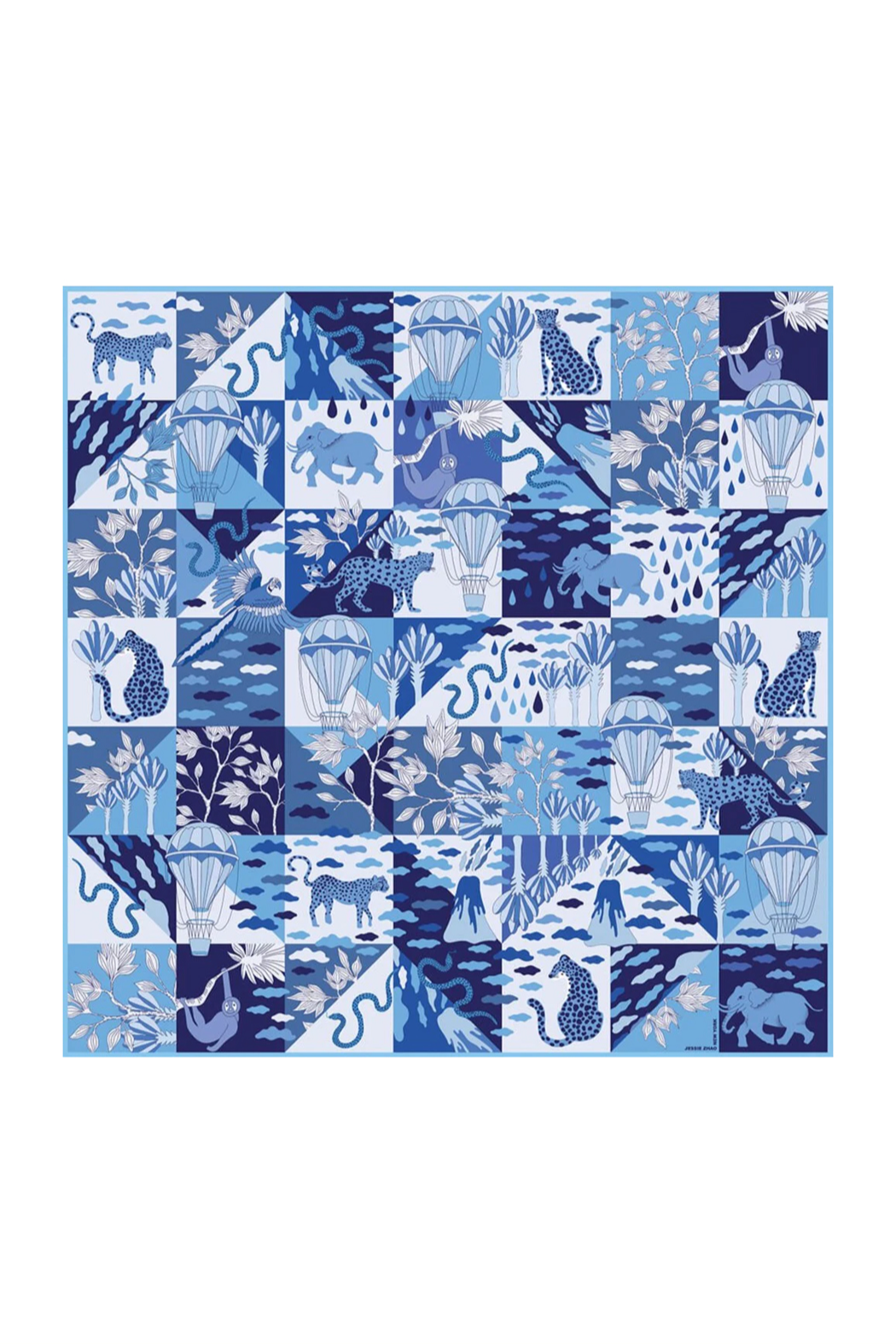 Double Sided Silk Scarves 35” x 35”
