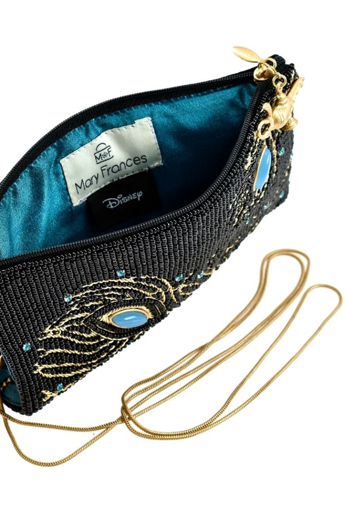 Aladdin Shimmering Feathers Crossbody Clutch Le Papillon Inc