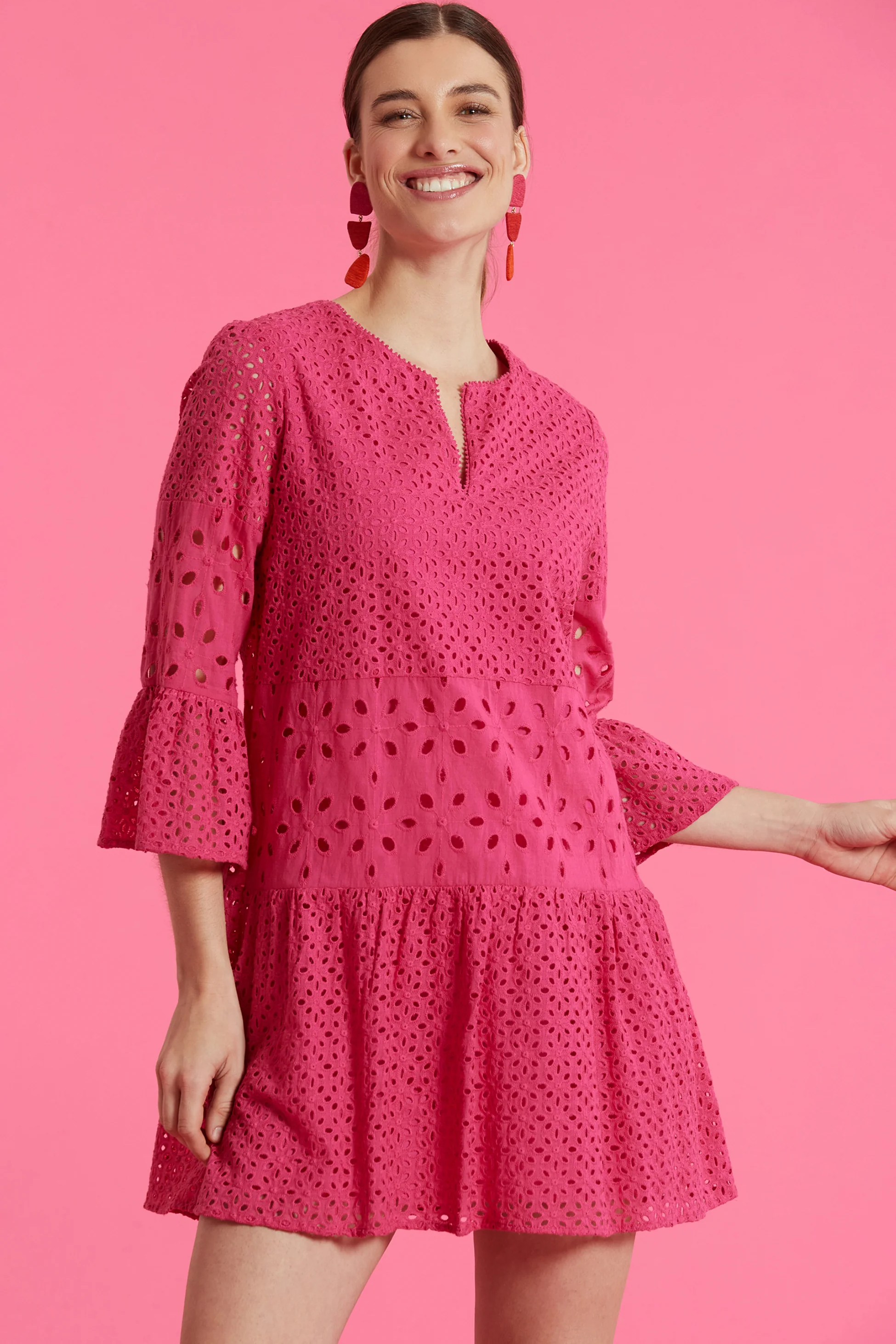 Isla Eyelet Tunic Dress
