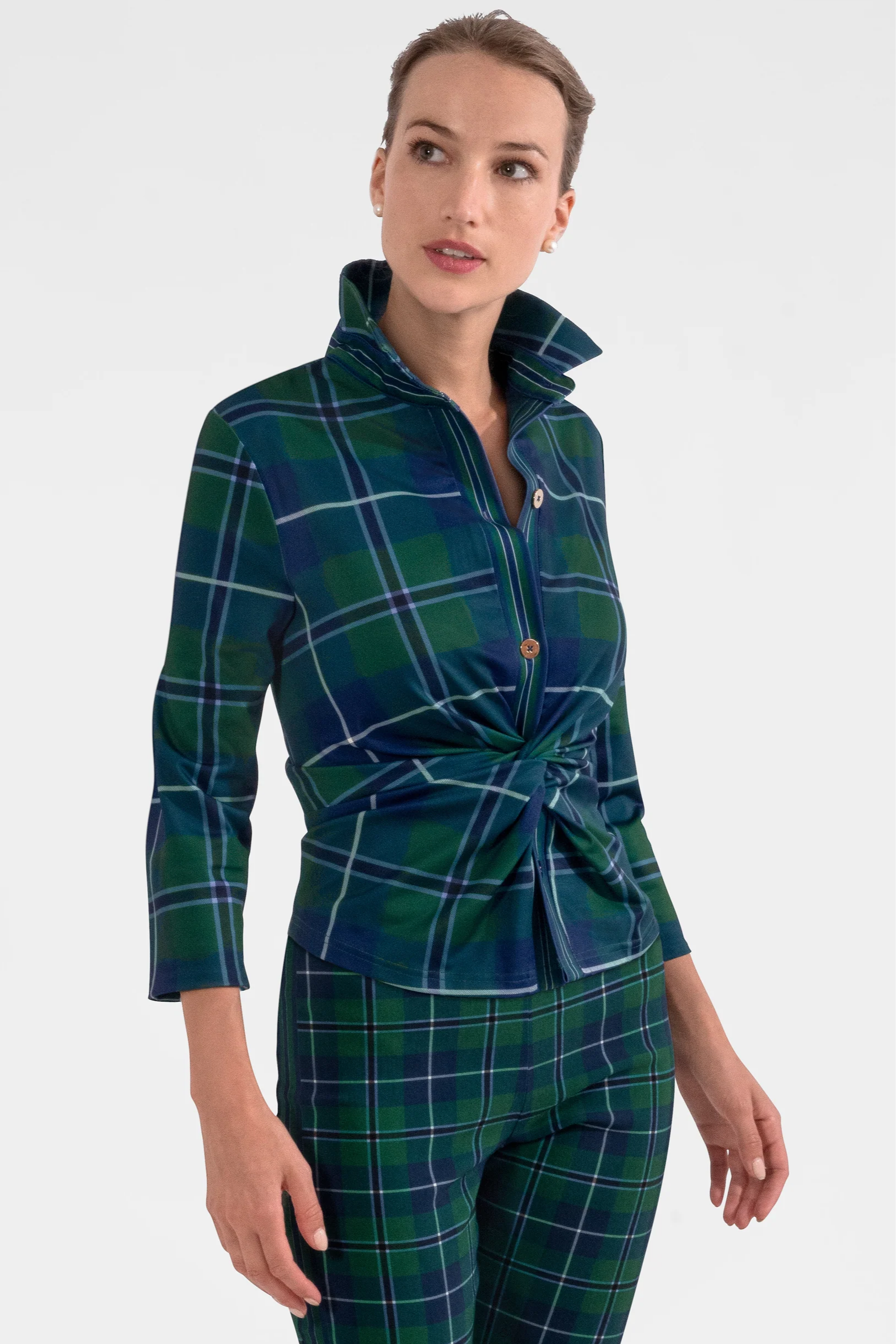 Twist & Shout Top - Melville Tartan