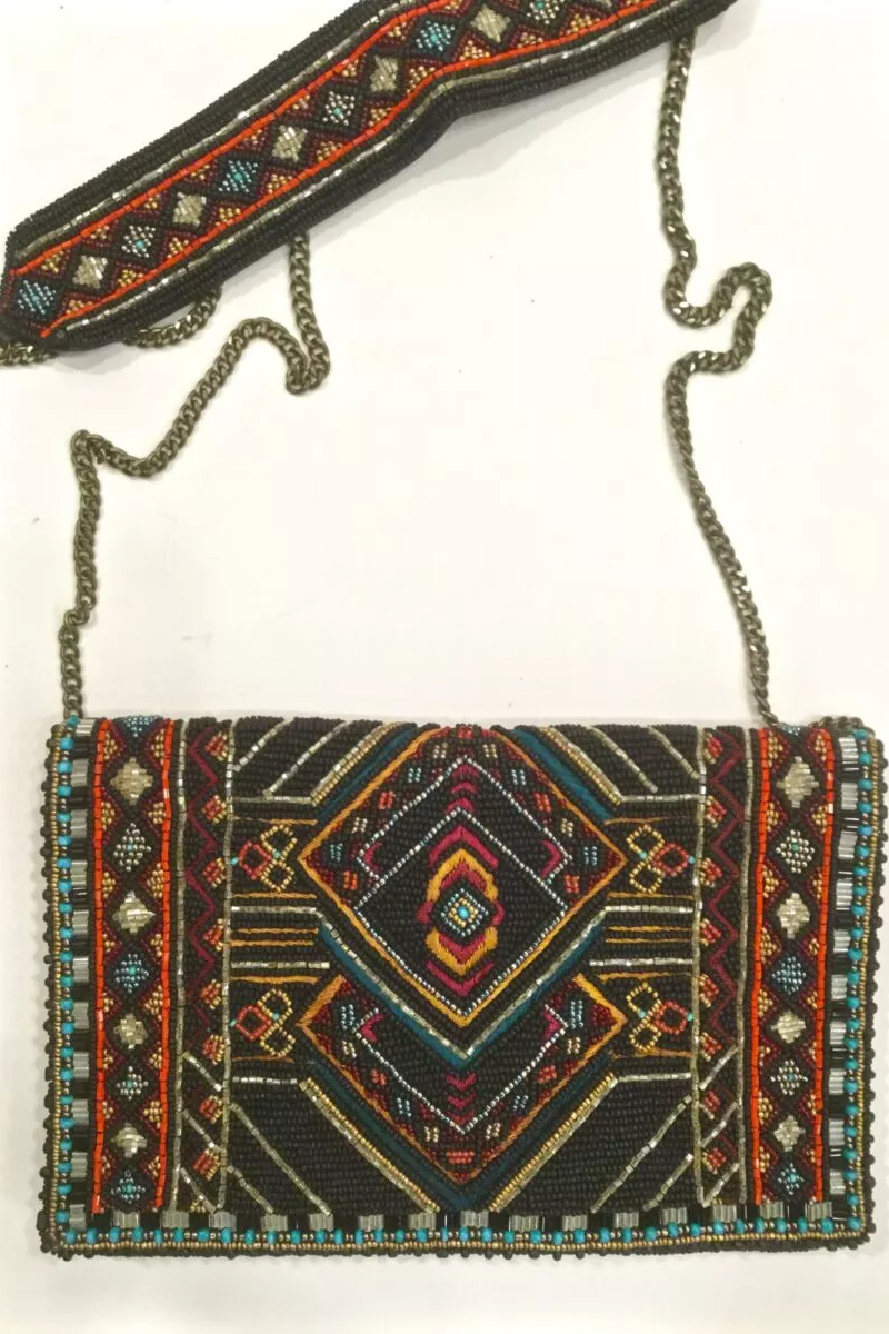 Beaded crossbody sale