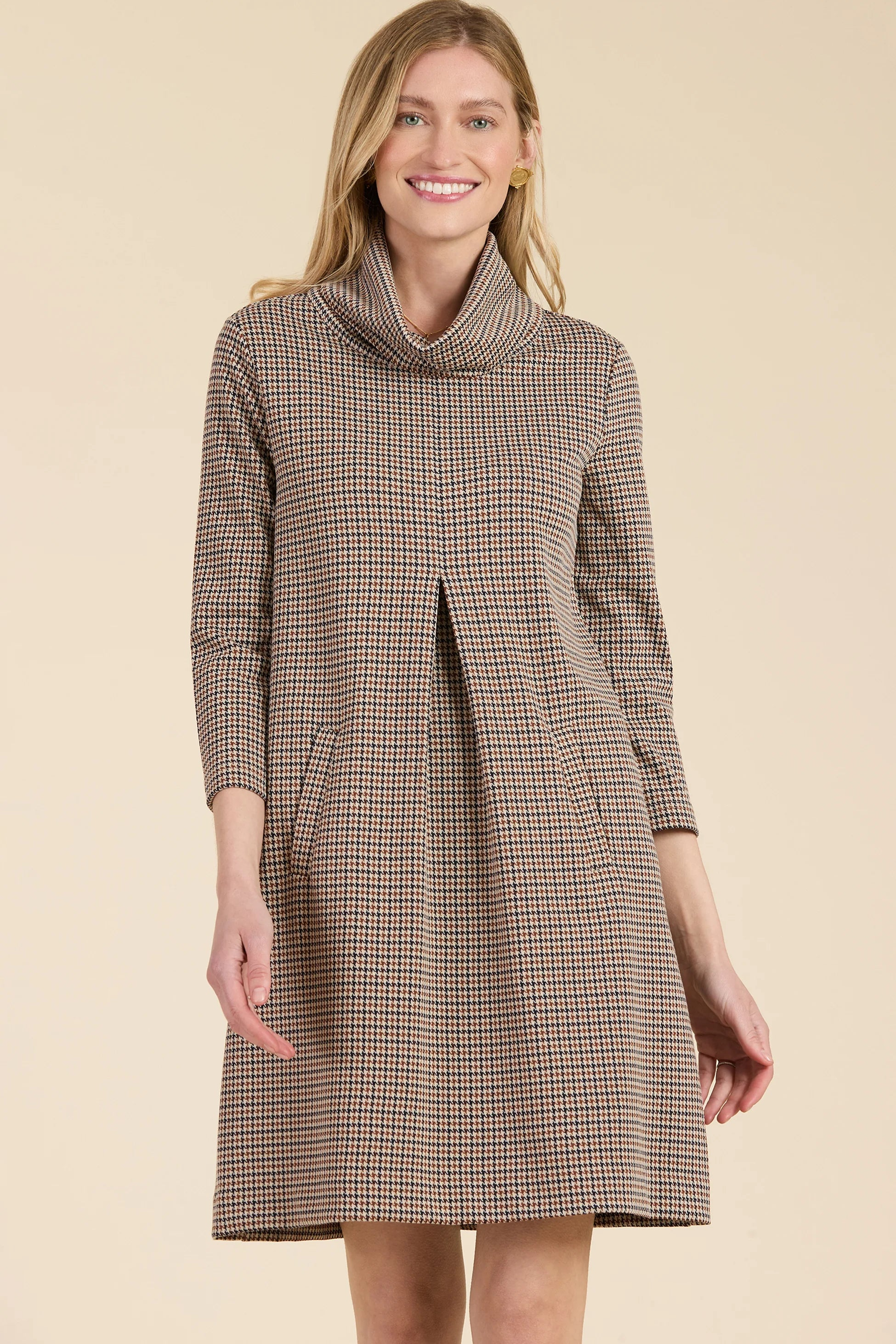 Houndstooth Kim knit dress