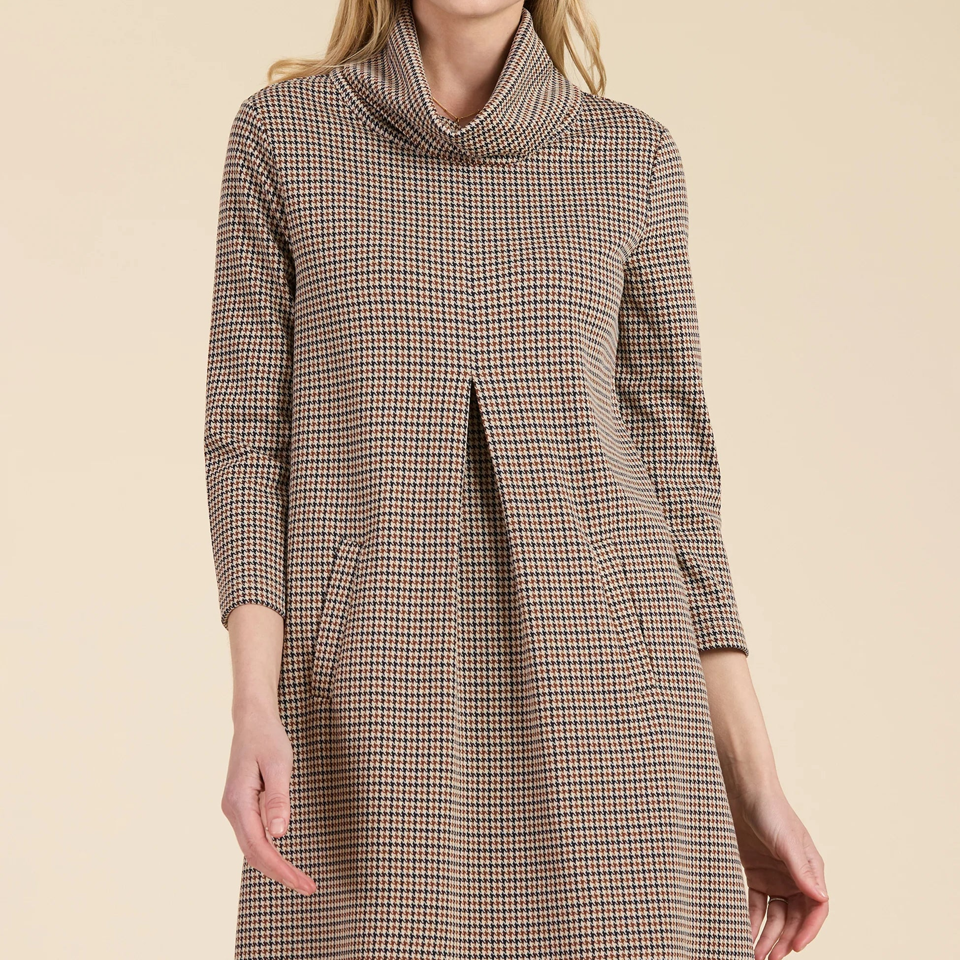 Houndstooth Kim knit dress