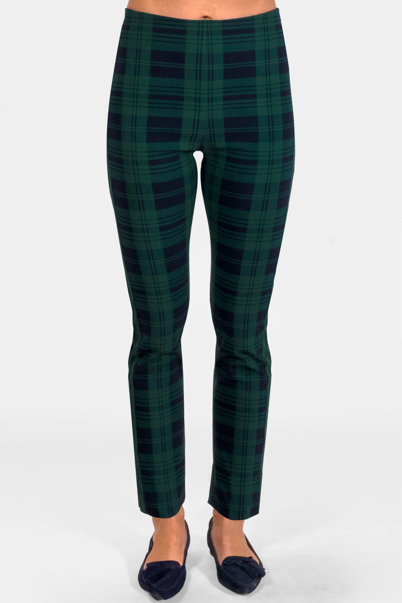 Gripeless Pull on Pants - Black Watch Plaid