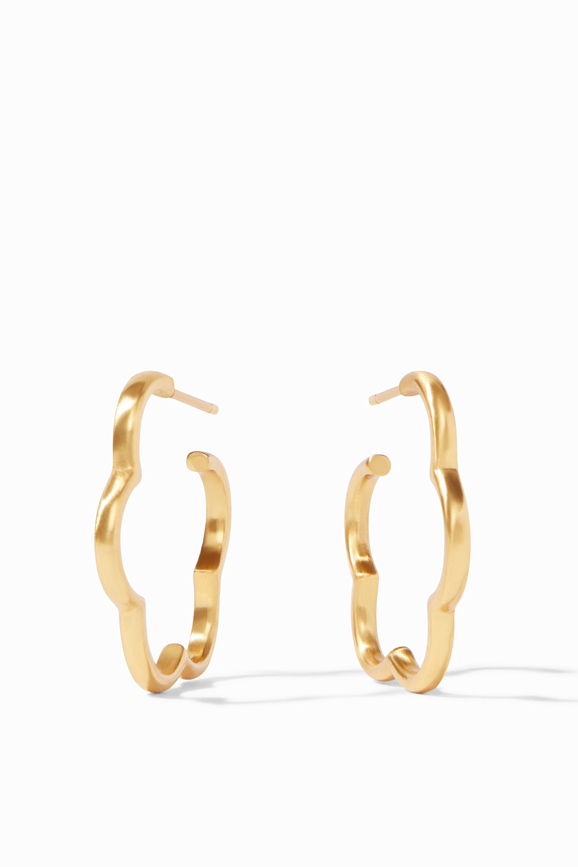 Gardenia Hoop Earrings