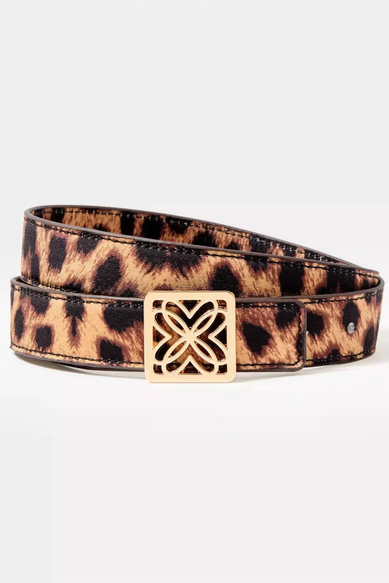 Faille Skinny Logo Belt