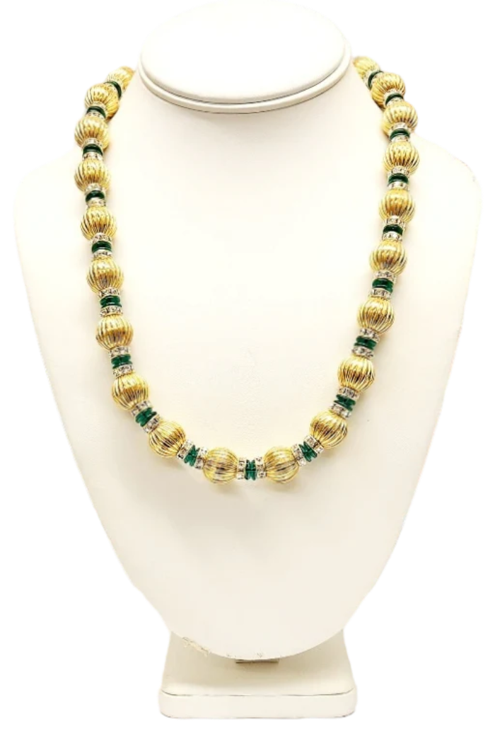 21”  Bead & Crystal Rhondell Necklace