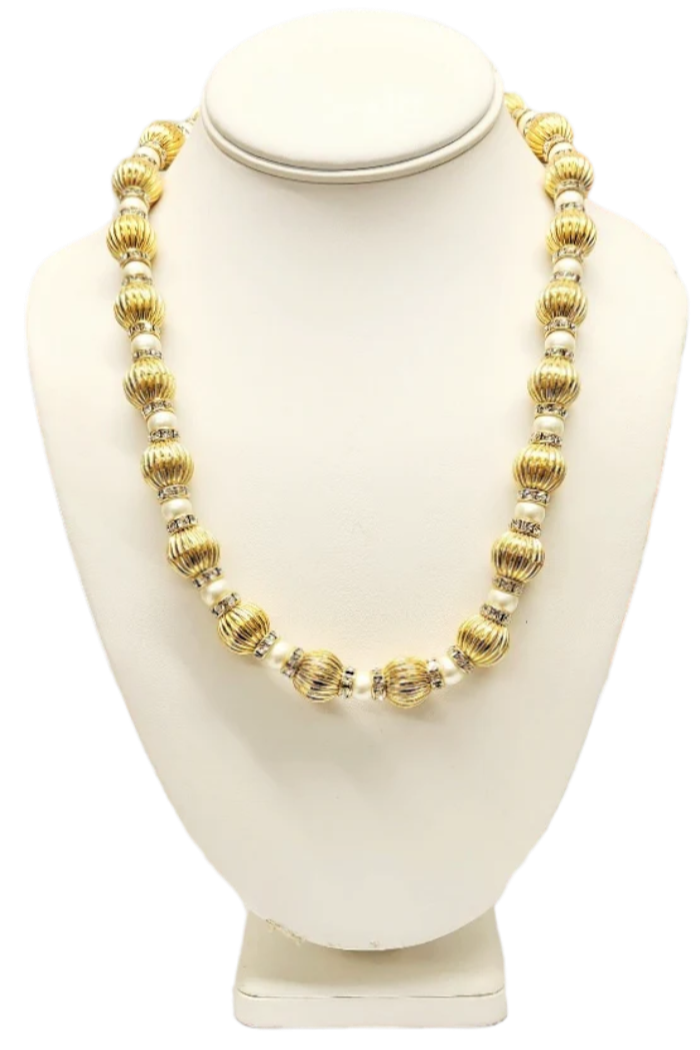 21”  Bead & Crystal Rhondell Necklace