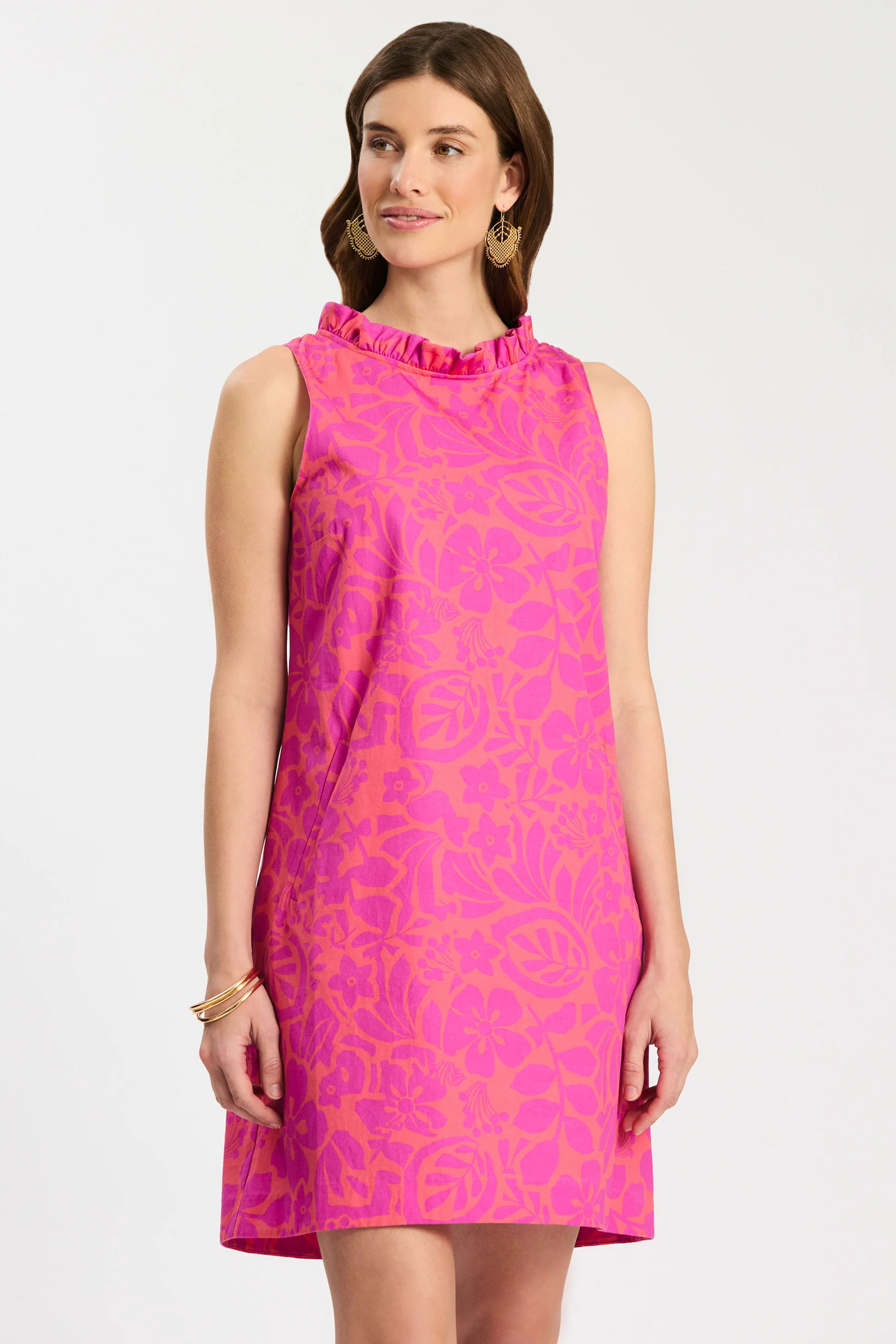 Ella Floral Ruffle Back Dress