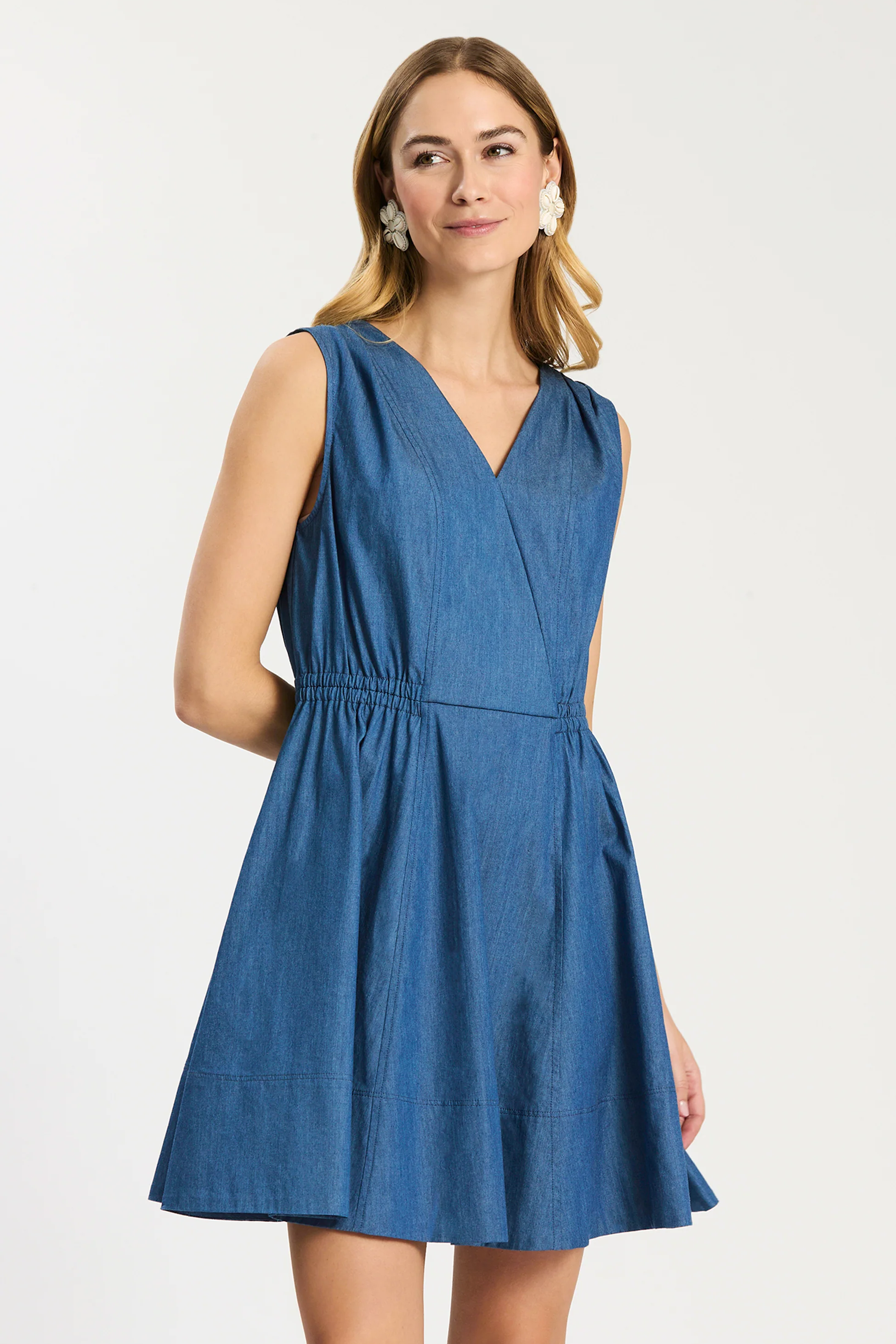Emory Sleeveless Wrap Dress