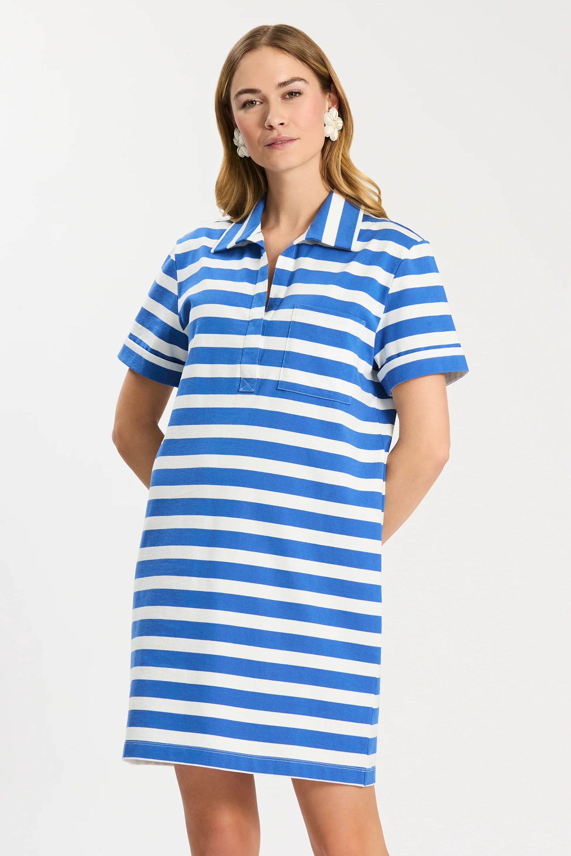 Toni Striped Polo Dress
