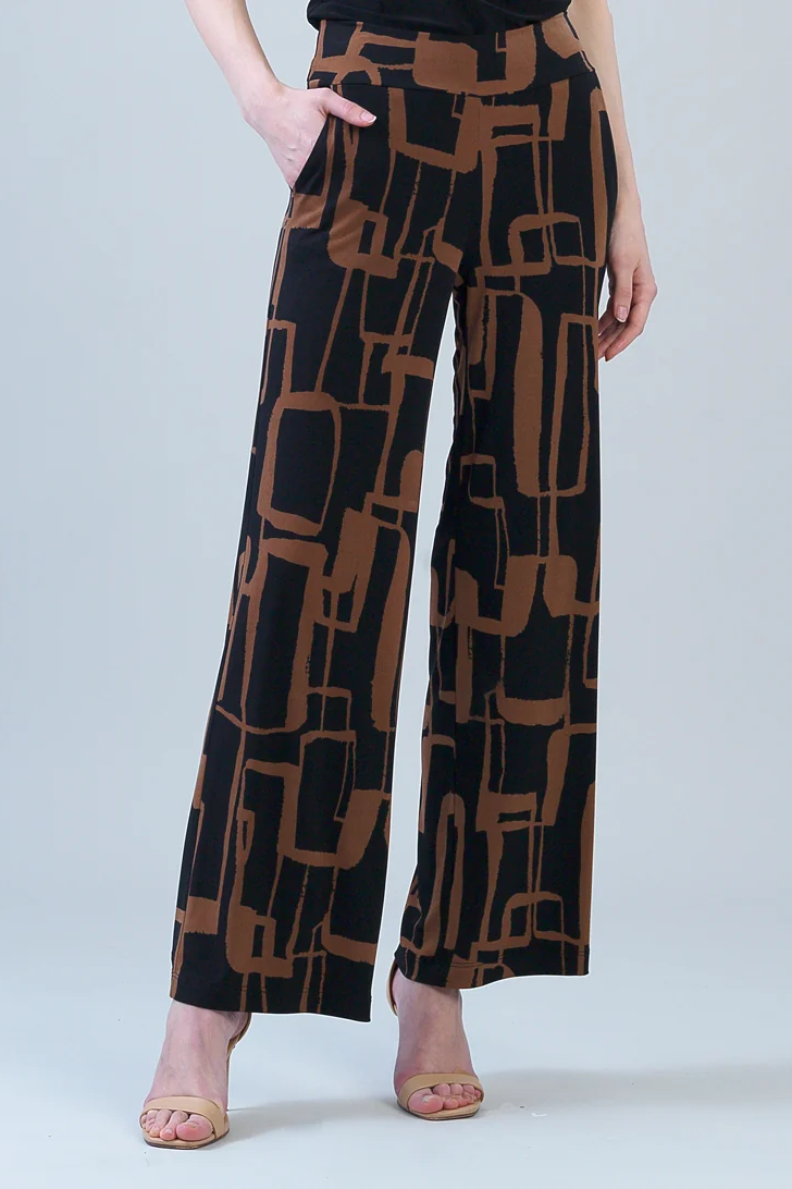 Signature Wide Leg Pocket Pant - Geo Link