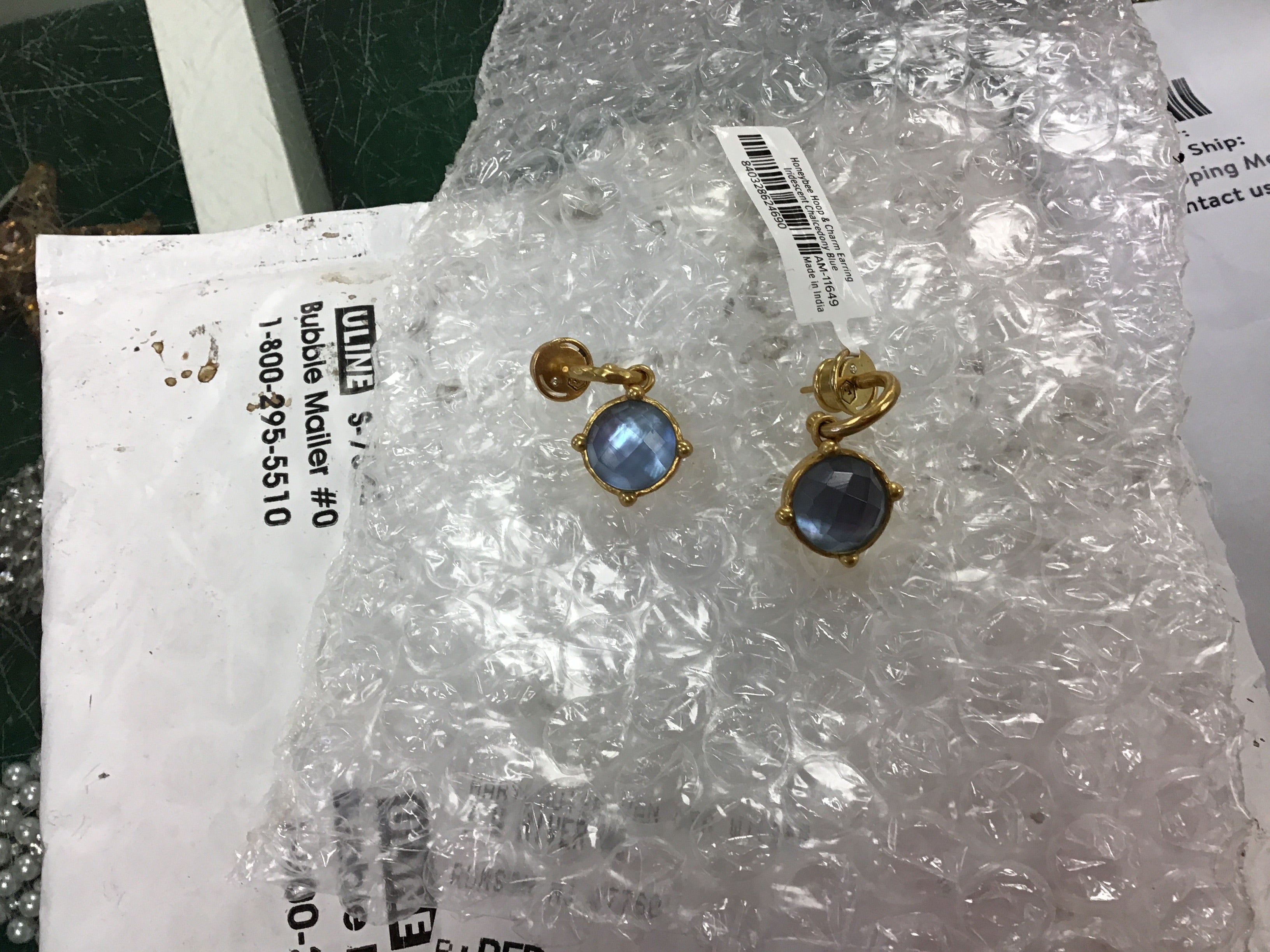 Honeybee Hoop & Charm Earrings (Reversible)