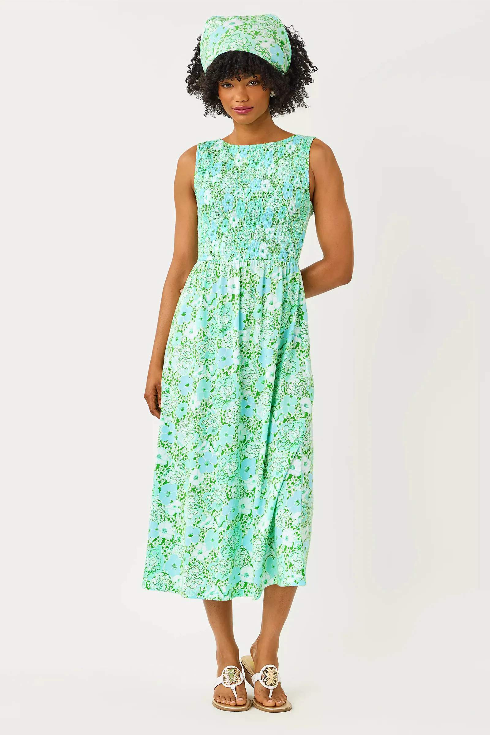 Finnley Smocked Midi Dress