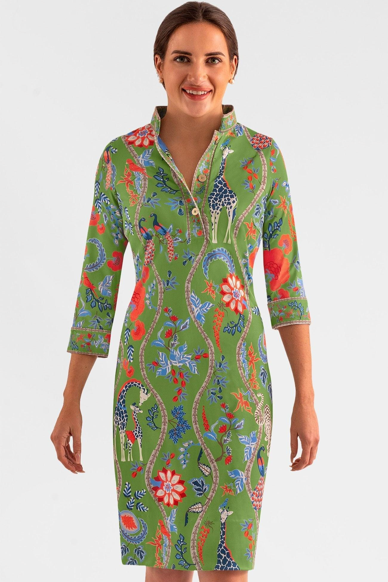 Mandarin Dress - Jungle Symphony